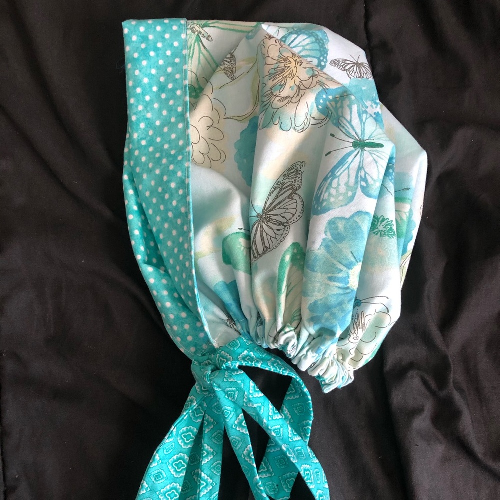 New reversible scrub cap hat, floral
